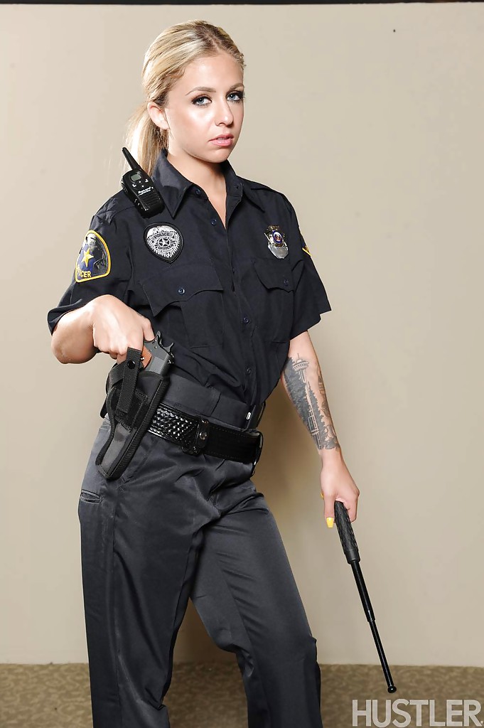 Girl In Police Uniform - Blonde Boobs Police - YOUX.XXX